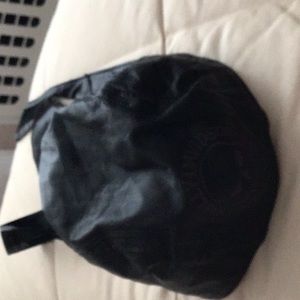 Black leather skull cap bandana head